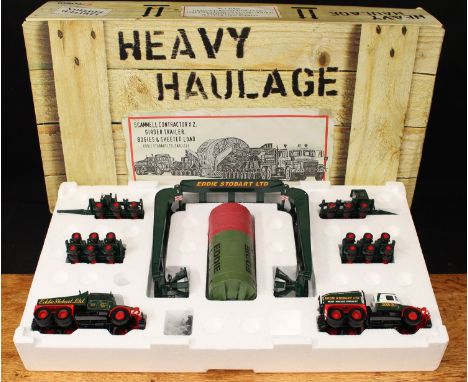 Corgi 1:50 scale Heavy Haulage CC12305 Scammell Contractor x2 Girder Trailer, Bogies and sheeted load die-cast model, Eddie S