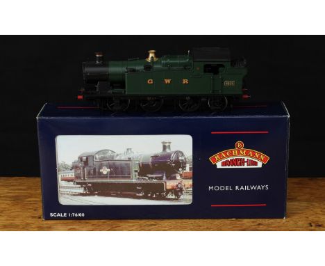 Bachmann Branch-Line OO Gauge 32-075B Class 56XX 0-6-2 tank locomotive, GWR green livery, No.6606, boxed with literature 