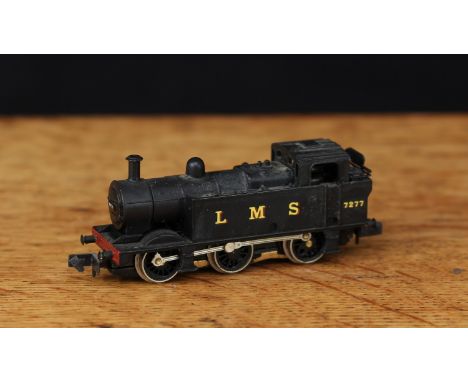 Graham Farish by Bachmann N Gauge (1:146 scale) Class 3F Jinty 0-6-0T locomotive, LMS black livery, No.7277, unboxed 