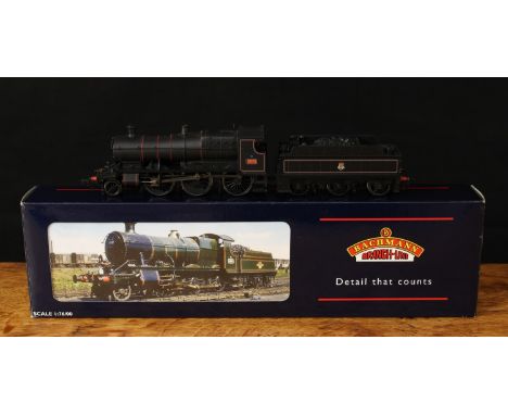 Bachmann Branch-Line OO Gauge 31-828 43XX 2-6-0 locomotive and six wheel tender, BR black lined livery, No.5370, early crest,