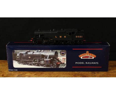 Bachmann Branch-Line OO Gauge 32-875 "Fairburn" 2-6-4 tank locomotive, LMS black livery, No.2691, boxed with literature 