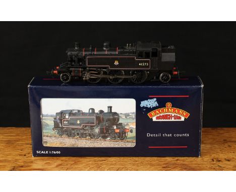 Bachmann Branch-Line OO Gauge 31-450E "Ivatt" 2-6-2 tank locomotive, push pull fitted, BR lined black livery, No.41273, early