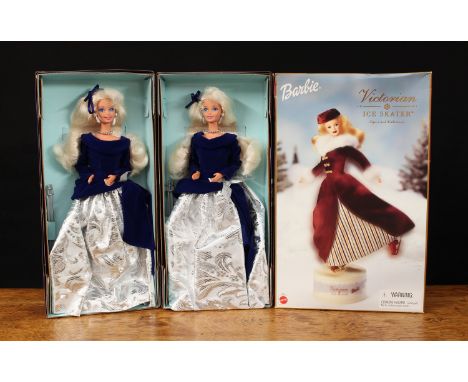 Mattel Barbie No.27431 (F714691) Special Edition Victorian Ice Skater doll, boxed; two Mattel Barbie No.15571 Avon Exclusive 