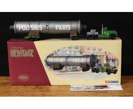 Corgi 1:50 scale Heritage Collection EX55105 Diamond T980 with roller die-cast model, Stag Polysius Paris, boxed with inner p