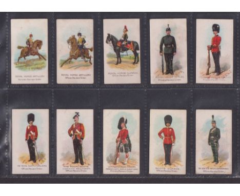 Cigarette cards, Wills (Scissors), Types of the British Army, set 50 cards (fair/gd)