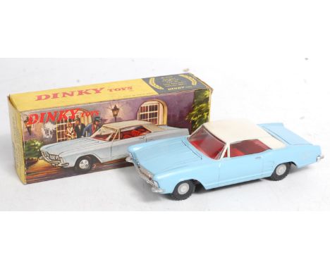 Dinky Toys, Hong Kong issue, No.57/001 Buick Riviera, light blue body, white roof and red interior, opening bonnet and boot, 