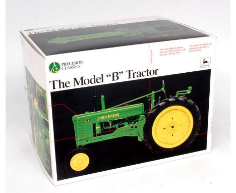 ERTL Precision Classics, 1/16th scale model of a John Deere Model "B" Tractor, model No.5107, appears as issued with plastic 