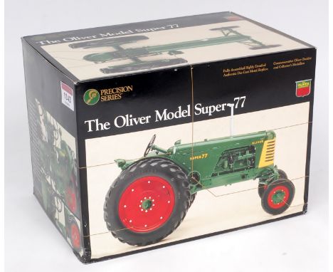 ERTL Precision Series 1/16th scale model of a Oliver Model Super 77, appears as issued with medallion and leaflet, in the ori