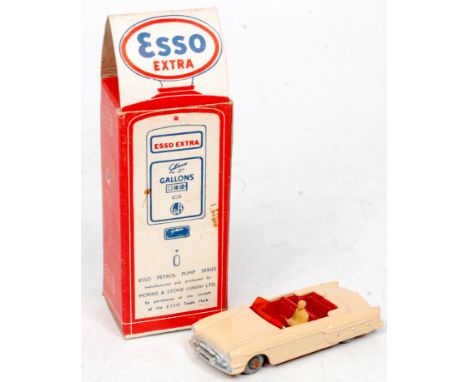 Morestone No.14 Packard Convertible, light tan body, red interior with orange plastic wind screen, red base, in the original 