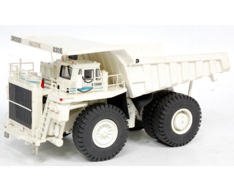 OHS Models 1/48th scale white metal, resin and diecast model of a Dresser Haulpak 830E Dump Truck, finished in white with twi