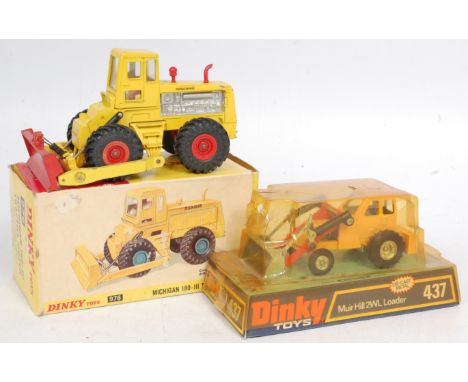 Dinky Toys Construction Vehicle Group, 2 boxed/Bubble Packed examples, to include No.967 Michigan 180-III Tractor dozer, miss