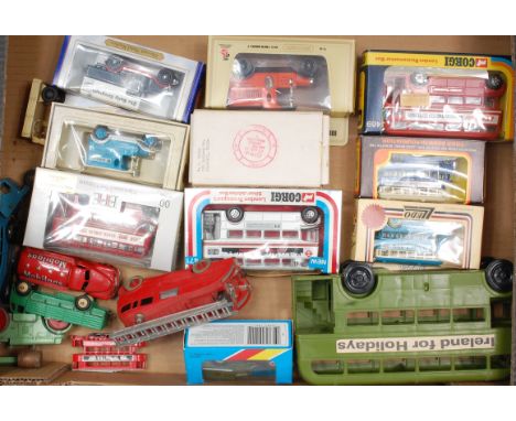 Collection of loose diecast, boxed diecast and plastic vehicles, mixed modern and vintage examples, to include Corgi No.471 S