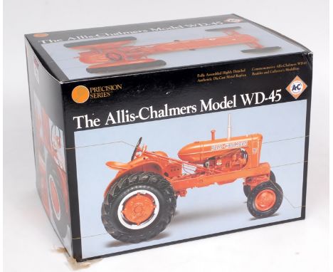 ERTL Precision Series 1/16th scale model of a Allis Chalmers Model WD-45, appears as issued with medallion and leaflet, in th