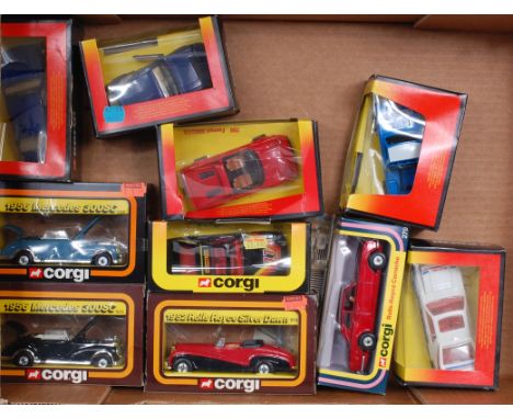 Corgi Toys Boxed Saloons, Mixed Series and Issues, some boxes damaged and others require cleaning, to include No.279 Rolls Ro