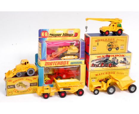 Matchbox King Size and Superkings Boxed Diecast Group, to include K-7 Curtiss Wright Rear Dumper (VG-BG), K-2 KW-Dart Dump Tr
