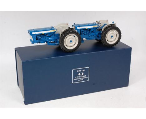 Universal Hobbies No.UH2801 Doe-130 Tractor 1/16th scale, blue, pale grey and white example, limited edition No.263/650 with 