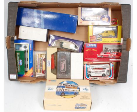 25+ mixed modern issue Corgi diecast vehicles, mixed commercials, military vehicles, saloons and public transport vehicles, e