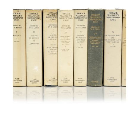 Books The Yale Edition of Horace Walpole's Correspondence, c1970, incomplete run of 23 volumes, each clothbound with dust jac