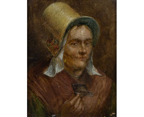 Geerts Jozef (Temse), oil on panel Lady with snuffbox, dated 1787Geerts Jozef (Temse), olie op paneel Dame met snuifdoos, ged