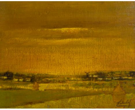 Maurice SCHELCK (1906-1987), oil on panel landscape, signedMaurice SCHELCK (1906-1987), olie op paneel landschap, getekend40 