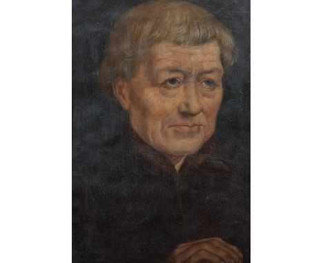 17th century oil on copper Male portrait17e eeuws olie op koper Mannenportret27 x 19 cm