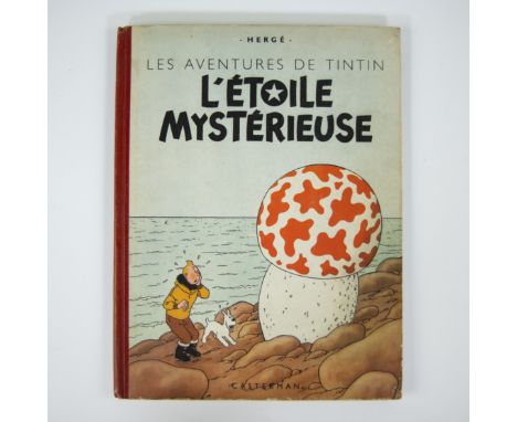 Album Tintin L'Etoile mystérieuse, 1942, first edition, back cover A18Album Kuifje L'Etoile mystérieuse, 1942, eerste druk, a