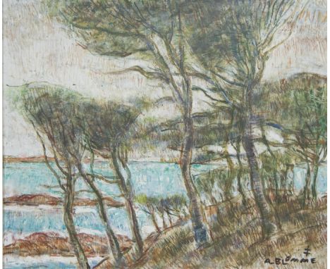 Alfons BLOMME (1889-1979), oil on panel Southern landscape, signedAlfons BLOMME (1889-1979), olie op paneel Zuiders landschap