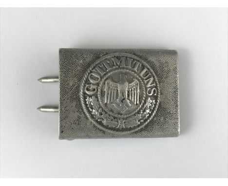 A German Third Reich army aluminium belt buckle
