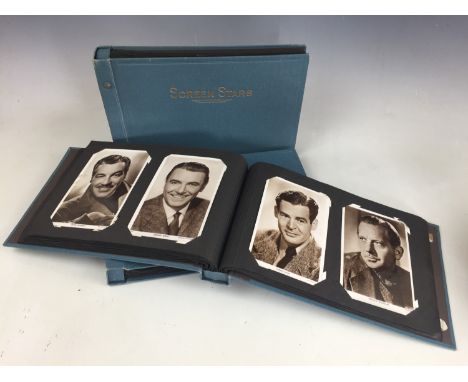Three albums entitled Screen Stars containing a number of postcard sized official motion picture company and other promotiona