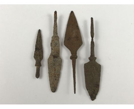 Four Roman arrow heads