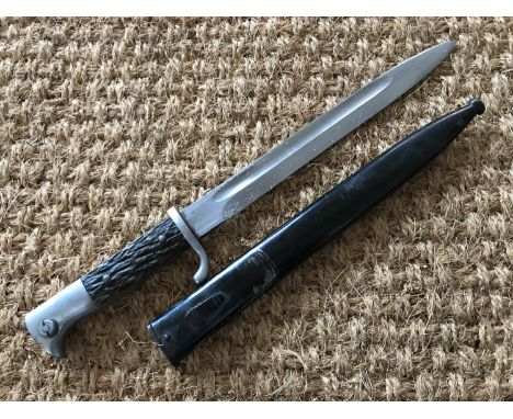 A German Third Reich KS98 dress bayonet, having antler grip scales