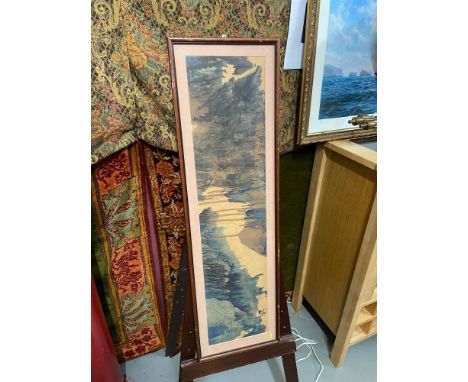 A Vintage watercolour painting. Signed by the artist. FRAME MEASURES 92X28CM 