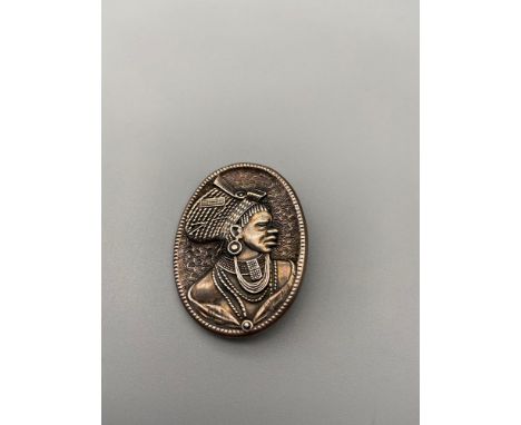 A Vintage Sterling silver Candida South African brooch. 