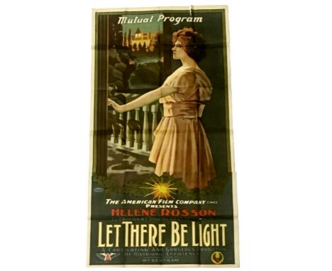 Let There Be Light 'A captivating and gorgeous production of histrionic efficiency' (1915), two sheet poster, starring Helene