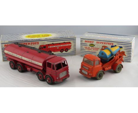 Dinky - Supertoys 943 Leyland Octopus Tanker - Esso, in original box together with 960 Lorry Mounted Cement Mixer with blue/y