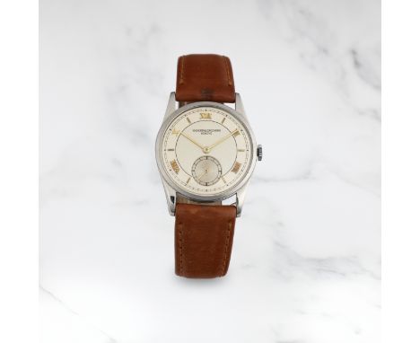 VACHERON &amp; CONSTANTIN. MONTRE BRACELET EN ACIER MOUVEMENT MECANIQUEVACHERON &amp; CONSTANTIN. A STAINLESS STEEL MANUAL WI