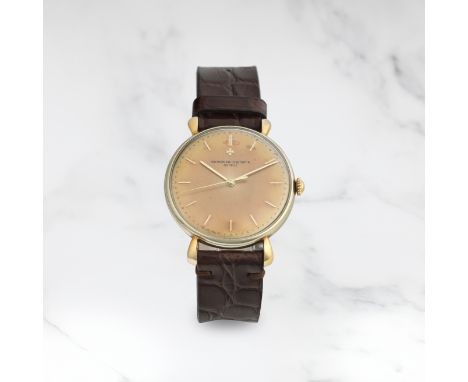 VACHERON &amp; CONSTANTIN. MONTRE BRACELET EN OR JAUNE ET BLANC 18K (750) AVEC ANSES GOUTTE D'EAU MOUVEMENT MECANIQUEVACHERON