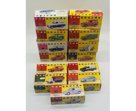 A collection of twelve boxed Lledo Vanguards "1950's - 1960's Classic Commercial Vehicles" die-cast models (all 1:43 scale), 