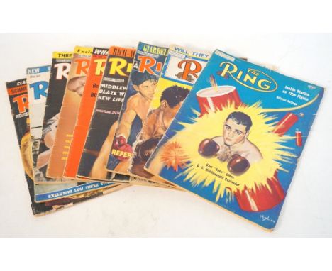 COLLECTION OF 'THE RING' BOXING MAGAZINES
1950s - 1980s, approximately 30, viewing required