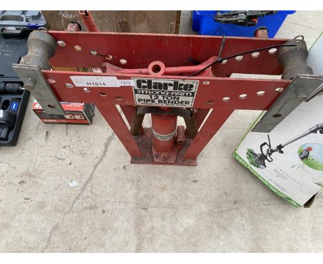 A CLARKE STRONG ARM 12 TON PIPE BENDER 