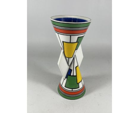 A WEDGWOOD CLARICE CLIFF YO-YO VASE 