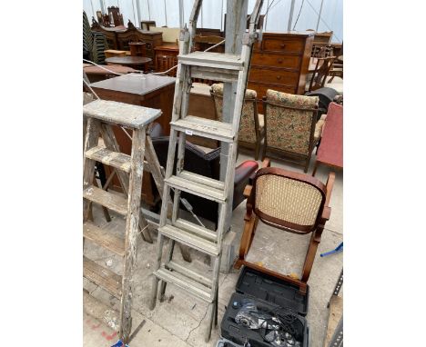 AN ALUMINIUM MULTIFUNCTION LADDER 