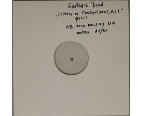 GRATEFUL DEAD - HISTORY OF THE GRATEFUL DEAD VOL. 1 (BEAR'S CHOICE) - UK TEST PRESSING - A UK white label test pressing of Ow
