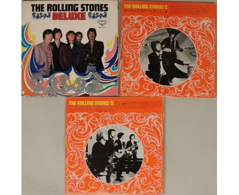 ROLLING STONES JAPAN  - 3LPs to include The Rolling Stones Deluxe (SLC 217, Japan, with insert, VG+/VG+), The Rolling Stones 