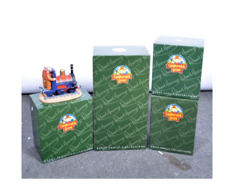 Robert Harrop Designs Limited Camberwick Green models, four including CGMB4 Trumpton Townhall clock and musical box; CG68 The