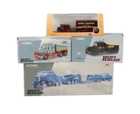 Corgi Heavy Haulage series models; three including 17701 Pickfords 2 Scammell constructors and a 24 wheel low loader set; 179