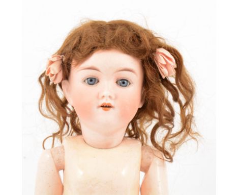 Max Handwerck bisque head doll, with sleeping eyes, open mouth, composition jointed body, 46cm.