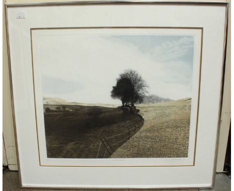 Phil Greenwood (b.1943) coloured lithograph print 'Winter Ridge' signed, titled and numbered in pencil, edition 221 of 250, 5