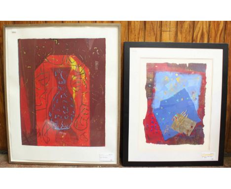 Dale Devereux Barker (b.1962) "Lordy Lordy" and "Freide 1" two lithograph prints, signed in pencil, Freide 1 with limited edi