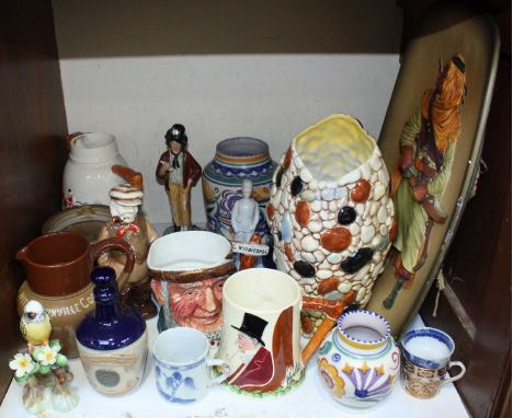 SECTION 18. A quantity of assorted mixed ceramics including a Sylvac pebble vase, a small Poole pottery vase and a stoneware 